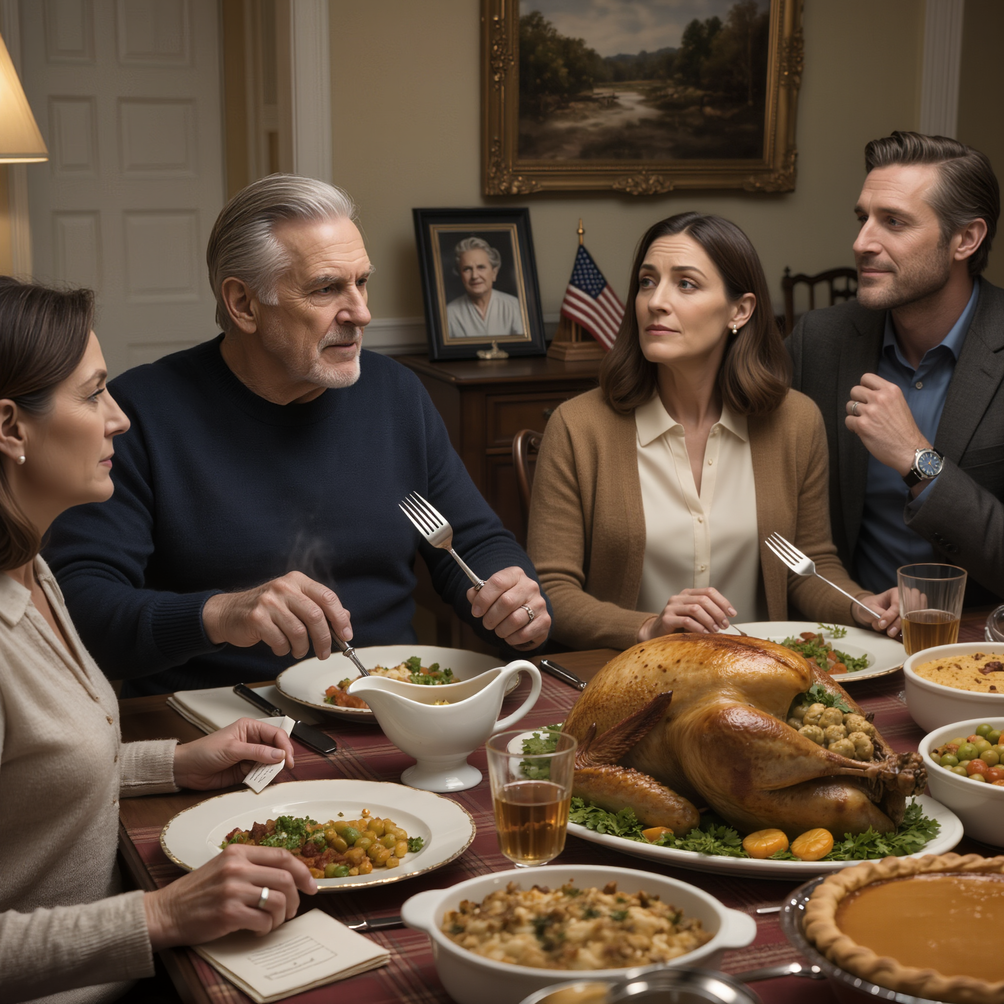 At Thanksgiving Dinner, My Daughter Quietly Slipped Me A Note: “Dad, I Signed The Papers. Something Isn’t Right.” Only Then Did I Realize That Her Boyfriend Had Gained Control Of The $400,000 Trust Her Late Mother Had Left For Her. I Set My Fork Down, Looked Across The Table, And Said Three Words That Changed Everything By The Next Morning.