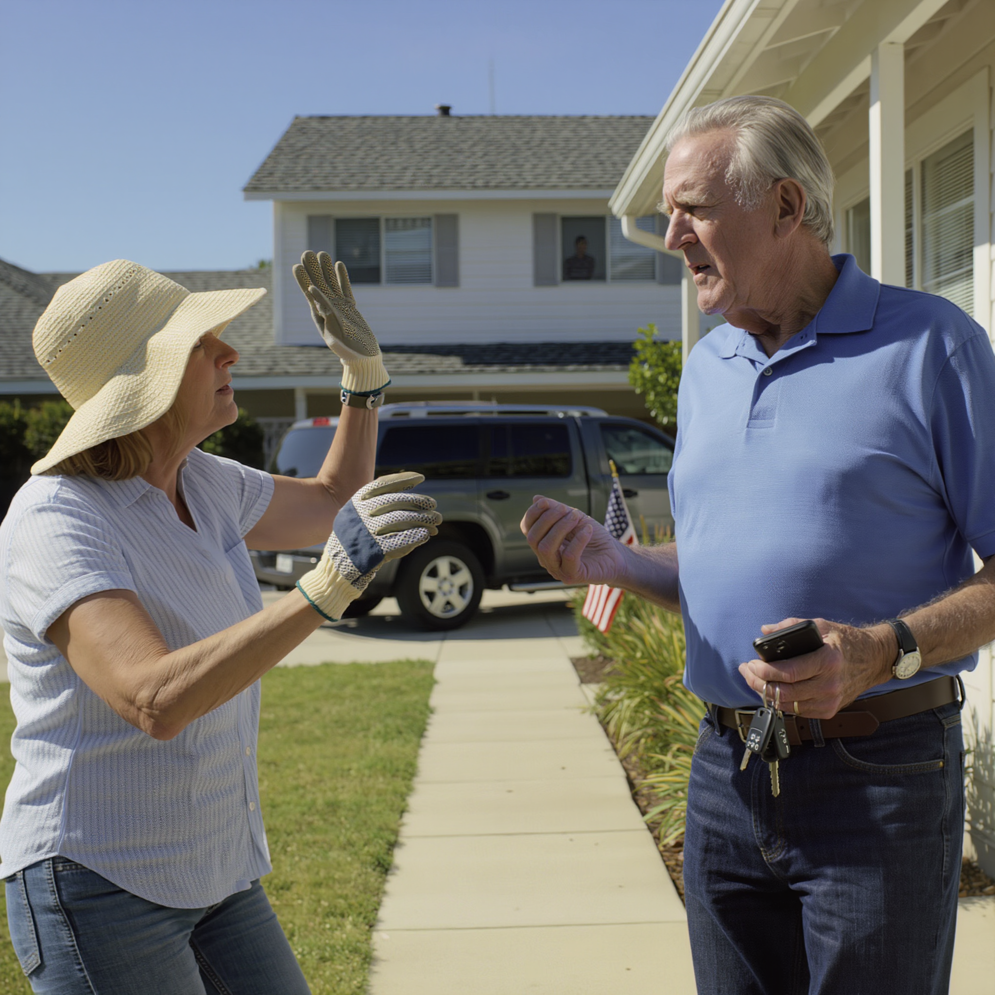 “Stop!” Said My Son’s Neighbor As I Reached For The Door. What She Told Me Changed Everything.
