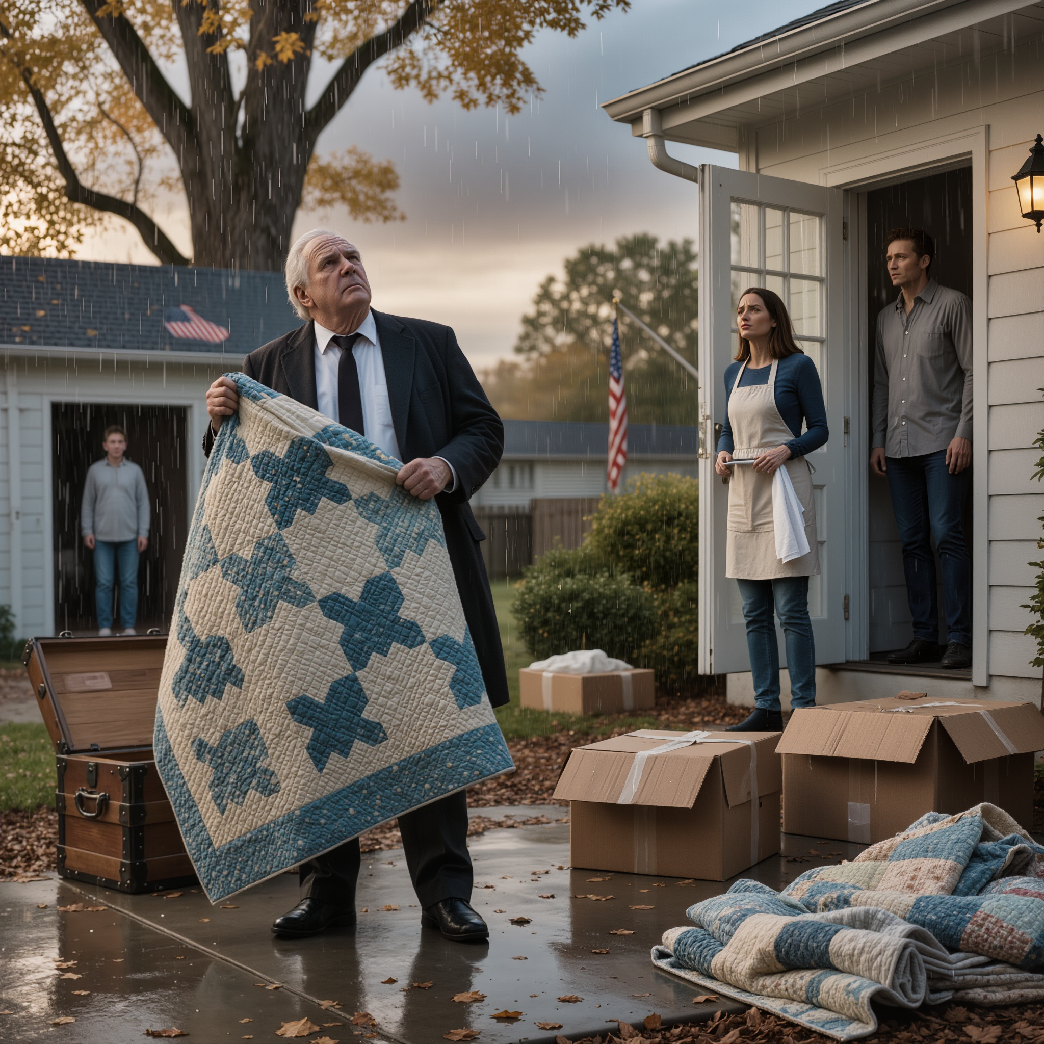 My Daughter-in-Law Put My Late Wife’s Quilts Outside in the Rain and Said, “We Need the Space.”