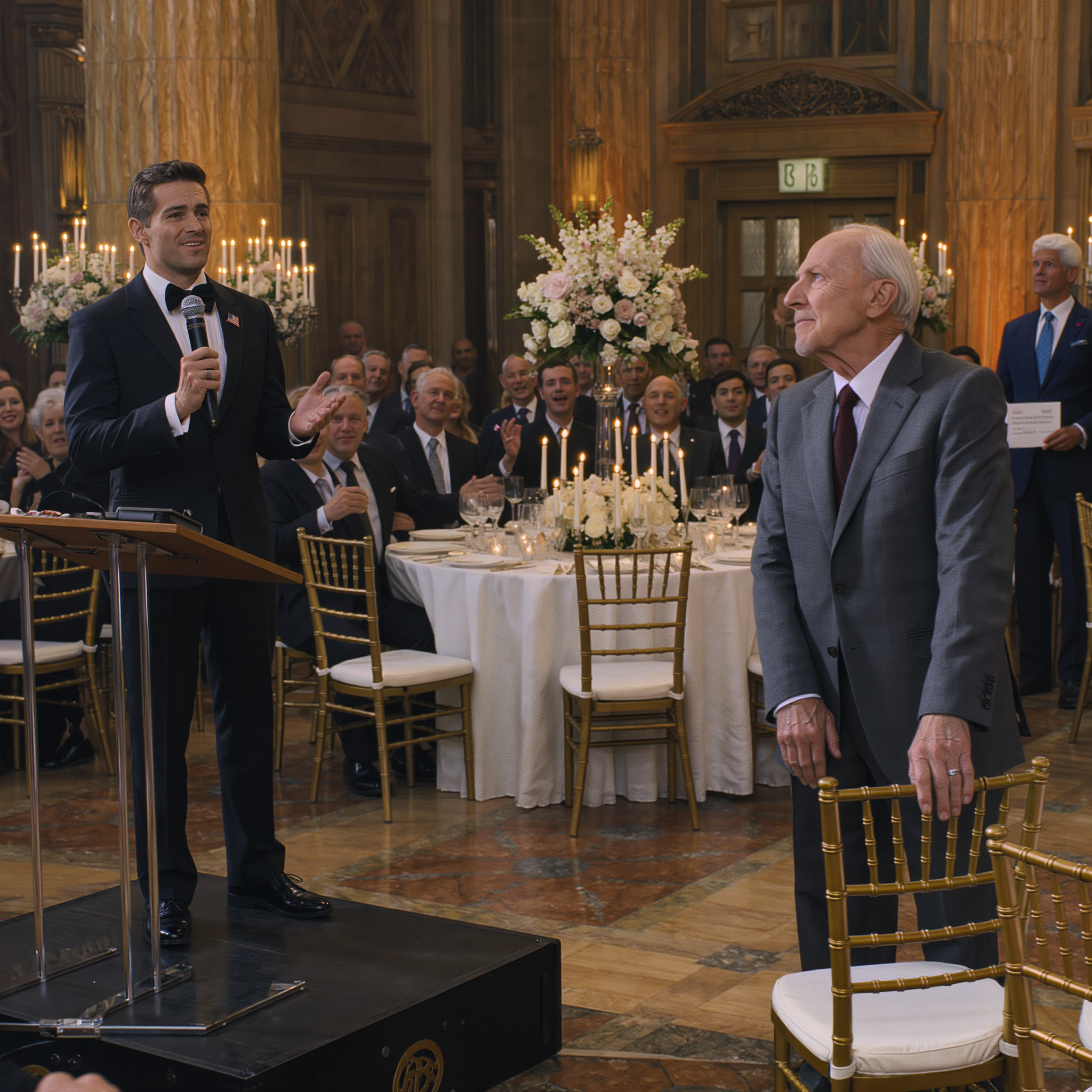 My Son Auctioned Me At His Gala: “$1 For My Boring Dad!” He Laughed—Until A Stranger…