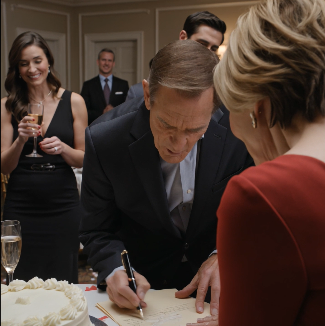 My Kids Even Applauded When My Wife Asked for a Divorce in the Middle of the Party — But Just Minutes Later, She Was Asking Me to Come Back After I Quietly Said, “You Have No Idea What You’ve Just Done.”